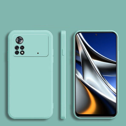 For Xiaomi Poco X4 Pro Cover Drop and wear resistant Silicone Full Case Classic Simple Solid Color Phone Case Cover