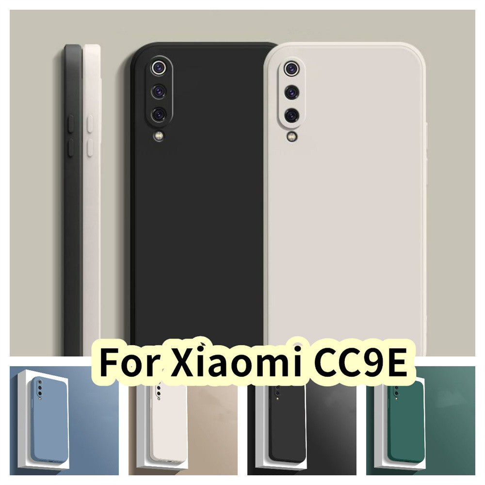 For Xiaomi CC9E Cover Drop and wear resistant Silicone Full Case Classic Simple Solid Color Phone Case Cover