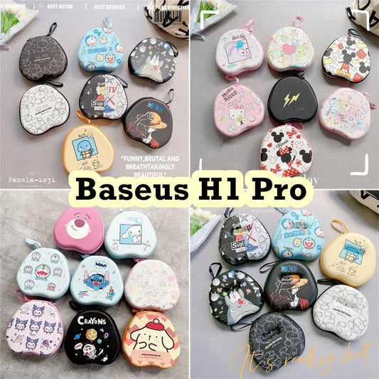 For Baseus H1 Pro Headphone Case Cartoon Creative Patterns Headset Earpads Storage Bag Casing Box