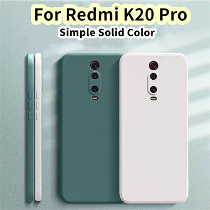 For Redmi K20 Pro Cover Drop and wear resistant Silicone Full Case Classic Simple Solid Color Phone Case Cover