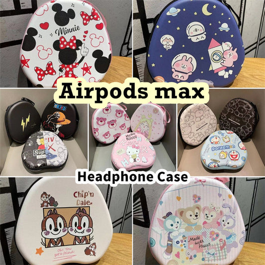 For Airpods max Headphone Case Cartoon Creative Patterns Headset Earpads Storage Bag Casing Box