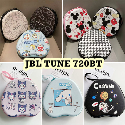 For JBL TUNE 720BT Headphone Case Cartoon Creative Patterns Headset Earpads Storage Bag Casing Box