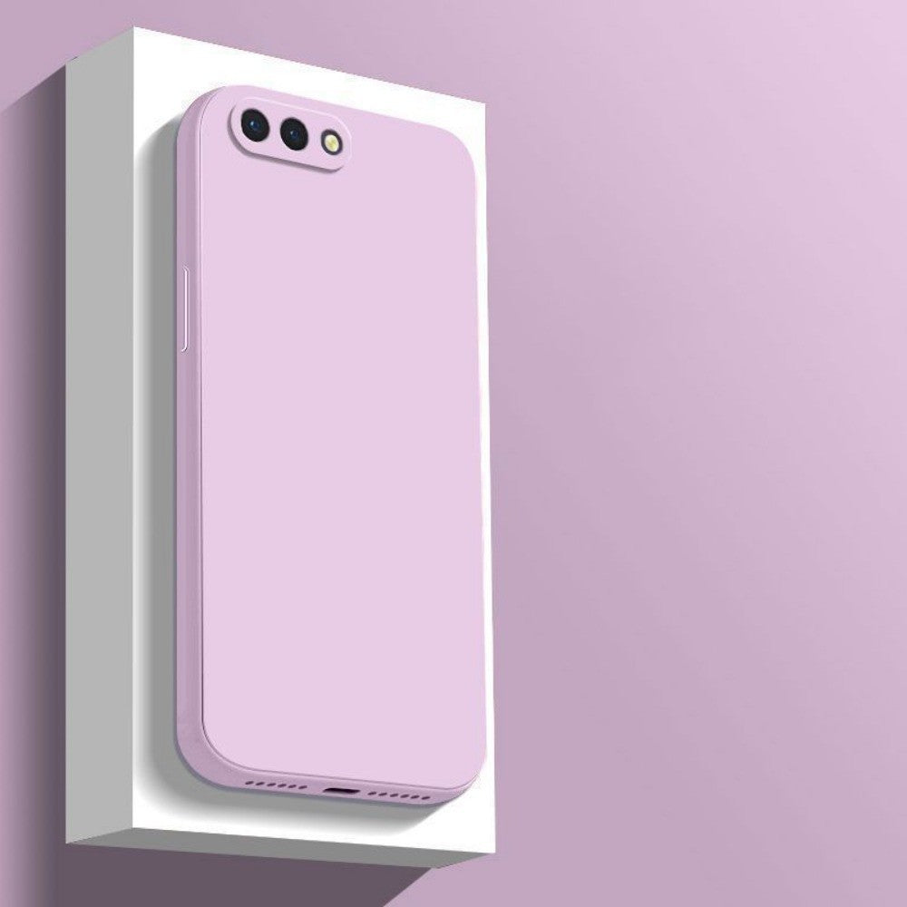 For OPPO A3S Cover Drop and wear resistant Silicone Full Case Classic Simple Solid Color Phone Case Cover