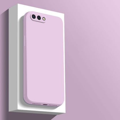 For OPPO A3S Cover Drop and wear resistant Silicone Full Case Classic Simple Solid Color Phone Case Cover
