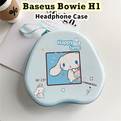 For Baseus Bowie H1 Headphone Case Cartoon Creative Patterns Headset Earpads Storage Bag Casing Box