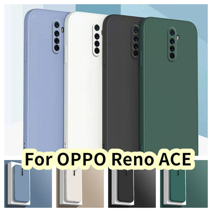 For OPPO Reno ACE Cover Drop and wear resistant Silicone Full Case Classic Simple Solid Color Phone Case Cover