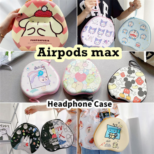 For Airpods max Headphone Case Cartoon Creative Patterns Headset Earpads Storage Bag Casing Box