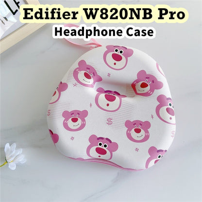 For Edifier W820NB Pro Headphone Case Cartoon Creative Patterns Headset Earpads Storage Bag Casing Box