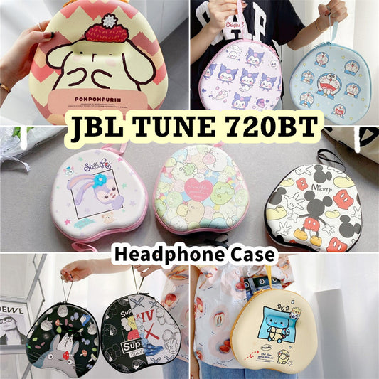 For JBL TUNE 720BT Headphone Case Cartoon Creative Patterns Headset Earpads Storage Bag Casing Box
