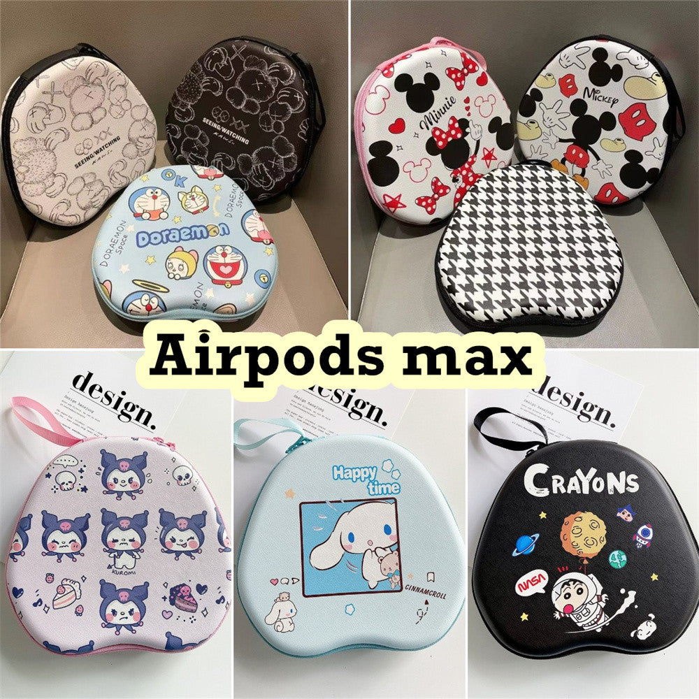 For Airpods max Headphone Case Cartoon Creative Patterns Headset Earpads Storage Bag Casing Box
