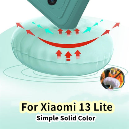 For Xiaomi 13 Lite Cover Drop and wear resistant Silicone Full Case Classic Simple Solid Color Phone Case Cover