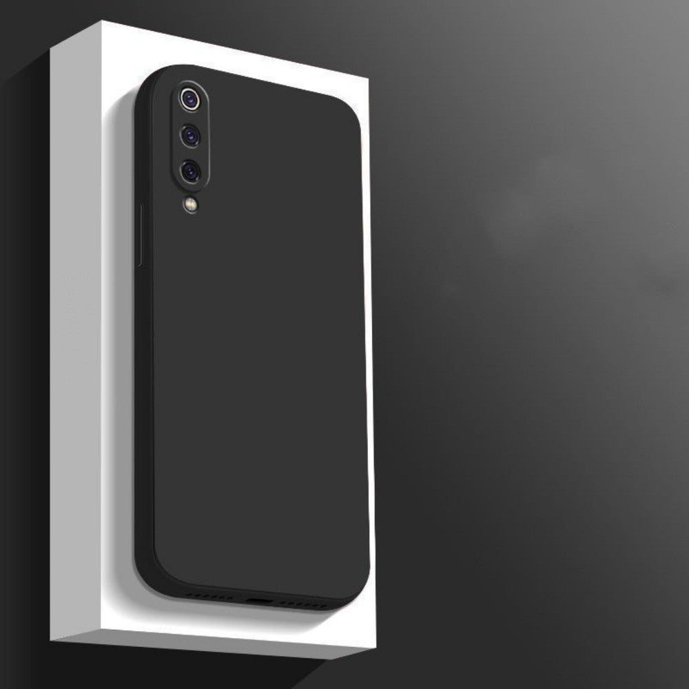 For Xiaomi 9 Cover Drop and wear resistant Silicone Full Case Classic Simple Solid Color Phone Case Cover