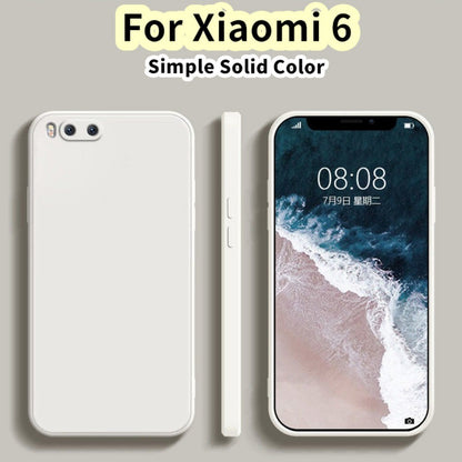 For Xiaomi 6 Cover Drop and wear resistant Silicone Full Case Classic Simple Solid Color Phone Case Cover