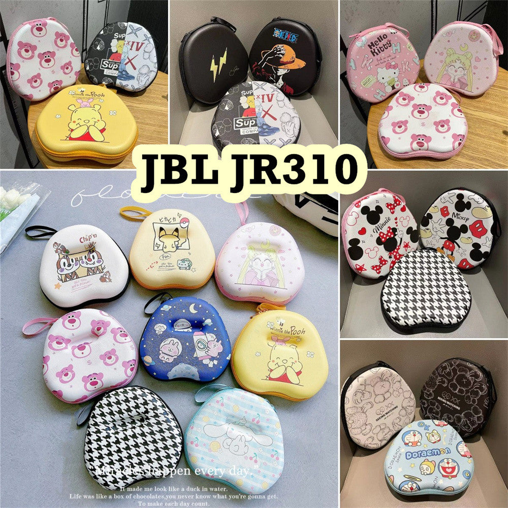 For JBL JR310 Headphone Case Cartoon Creative Patterns Headset Earpads Storage Bag Casing Box