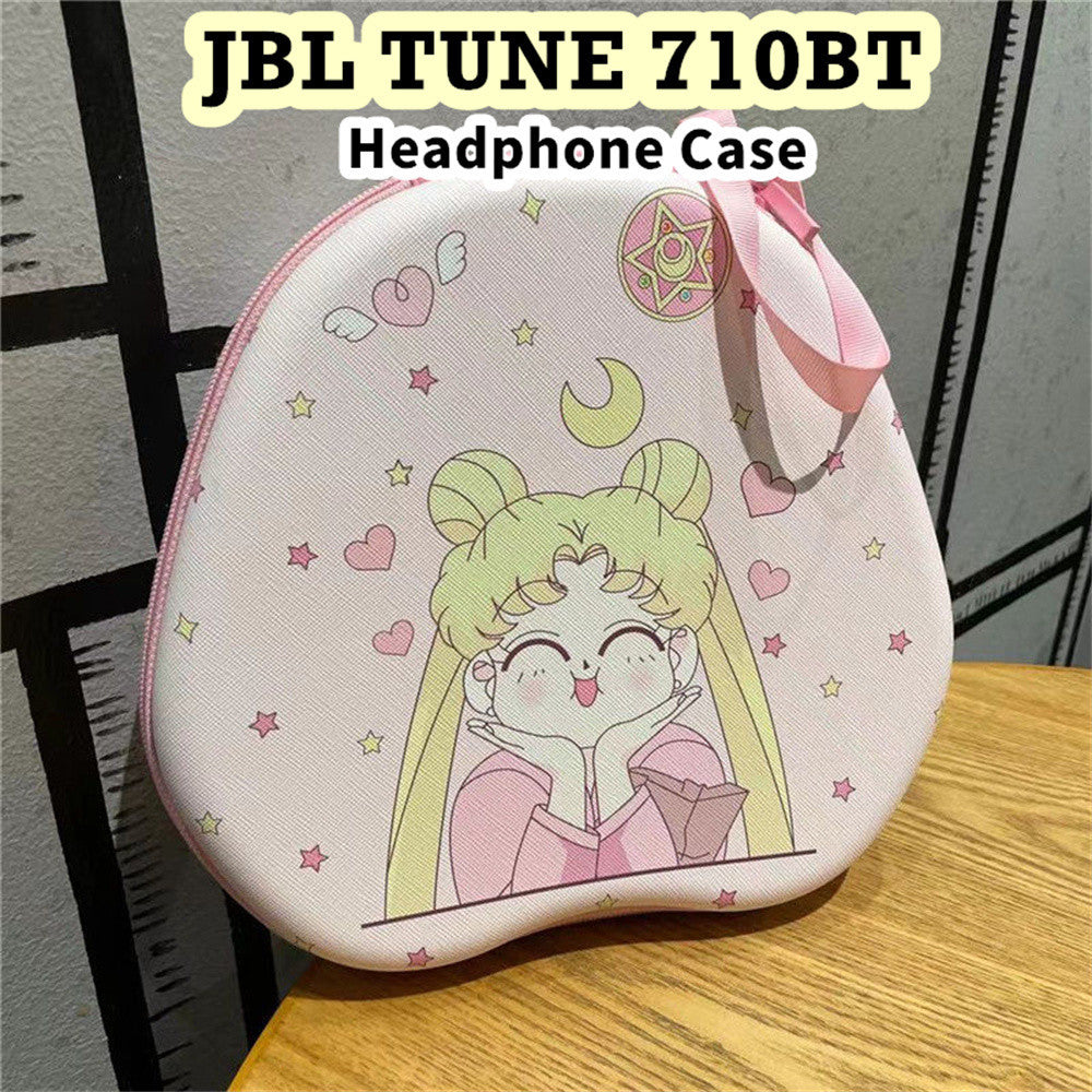 For JBL TUNE 710BT Headphone Case Cartoon Creative Patterns Headset Earpads Storage Bag Casing Box