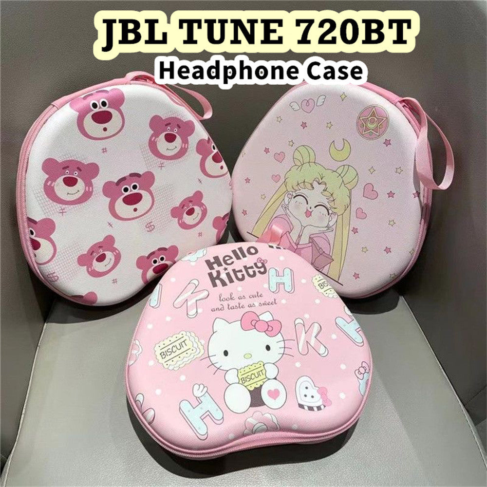 For JBL TUNE 720BT Headphone Case Cartoon Creative Patterns Headset Earpads Storage Bag Casing Box