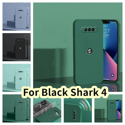 For Black Shark 4 Cover Drop and wear resistant Silicone Full Case Classic Simple Solid Color Phone Case Cover