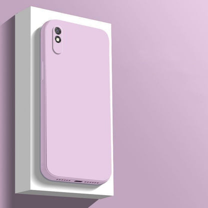 For Redmi 9A  Cover Drop and wear resistant Silicone Full Case Classic Simple Solid Color Phone Case Cover