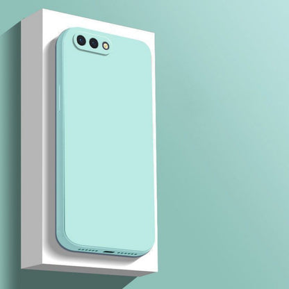 For OPPO A3S Cover Drop and wear resistant Silicone Full Case Classic Simple Solid Color Phone Case Cover