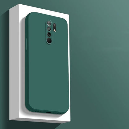 For Redmi 9 Cover Drop and wear resistant Silicone Full Case Classic Simple Solid Color Phone Case Cover