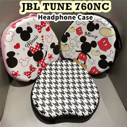 For JBL TUNE 760NC Headphone Case Cartoon Creative Patterns Headset Earpads Storage Bag Casing Box