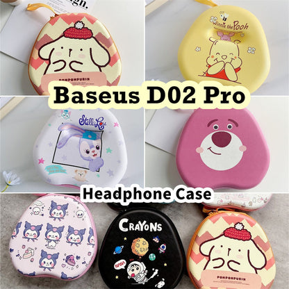 For Baseus D02 Pro Headphone Case Cartoon Creative Patterns Headset Earpads Storage Bag Casing Box