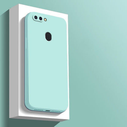 For OPPO R15 Cover Drop and wear resistant Silicone Full Case Classic Simple Solid Color Phone Case Cover