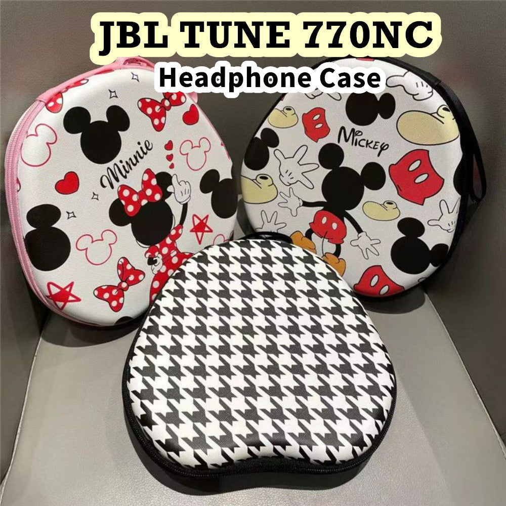 For JBL TUNE 770NC Headphone Case Cartoon Creative Patterns Headset Earpads Storage Bag Casing Box