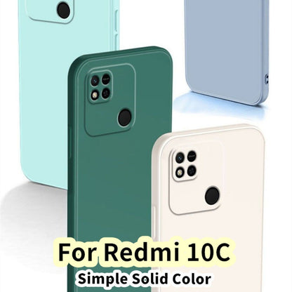 For Redmi 10C Cover Drop and wear resistant Silicone Full Case Classic Simple Solid Color Phone Case Cover