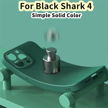 For Black Shark 4 Cover Drop and wear resistant Silicone Full Case Classic Simple Solid Color Phone Case Cover