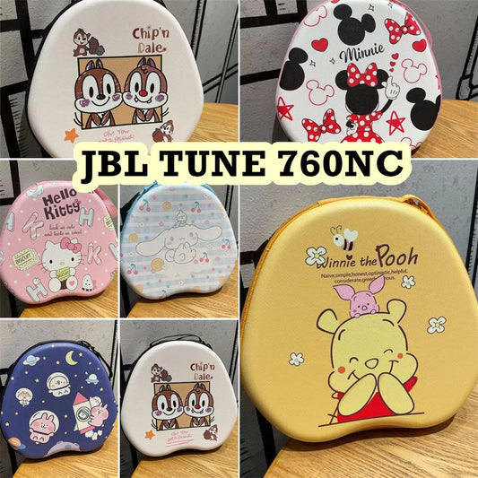 For JBL TUNE 760NC Headphone Case Cartoon Creative Patterns Headset Earpads Storage Bag Casing Box