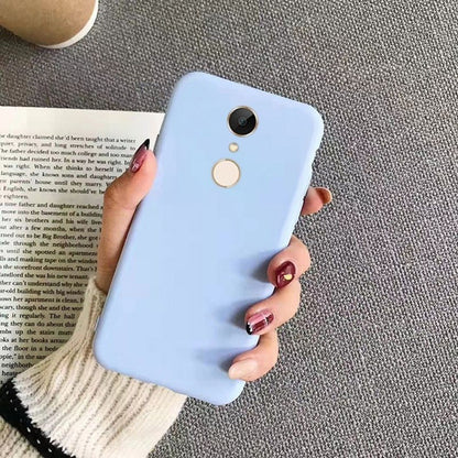 For Redmi 5 Plus Cover Drop and wear resistant Silicone Full Case Classic Simple Solid Color Phone Case Cover