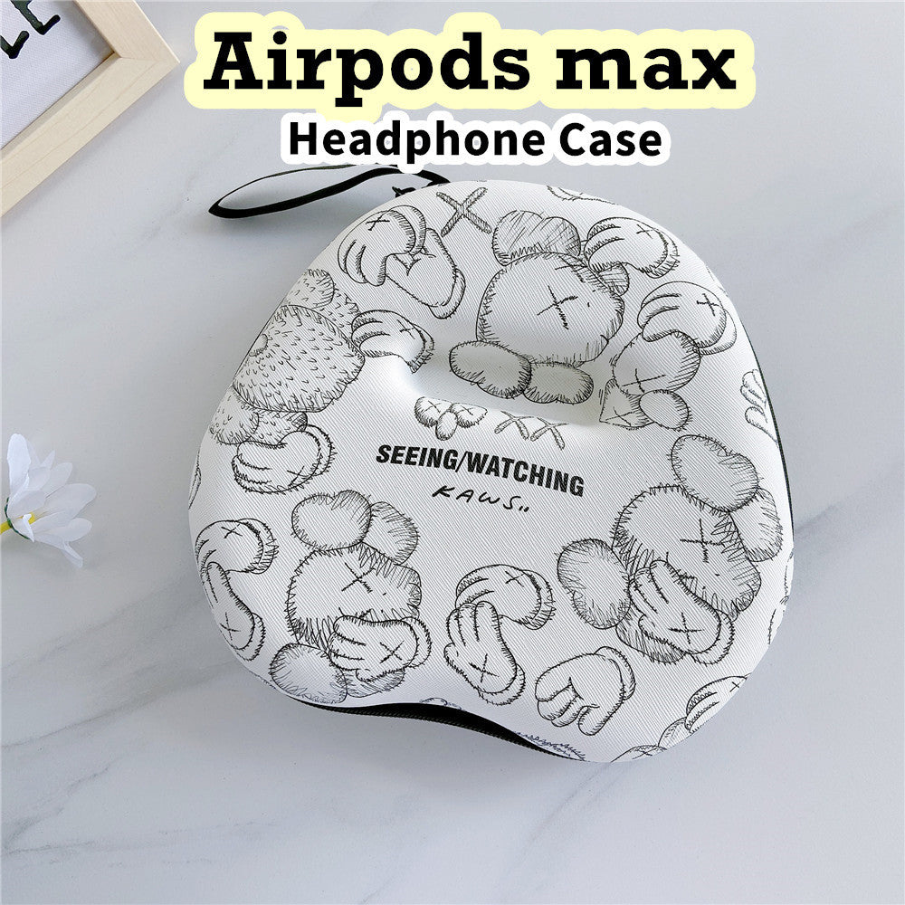 For Airpods max Headphone Case Cartoon Creative Patterns Headset Earpads Storage Bag Casing Box