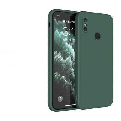 For Redmi Note 6 Pro Cover Drop and wear resistant Silicone Full Case Classic Simple Solid Color Phone Case Cover