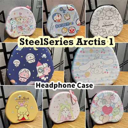 For SteelSeries Arctis 1 Headphone Case Cartoon Creative Patterns Headset Earpads Storage Bag Casing Box