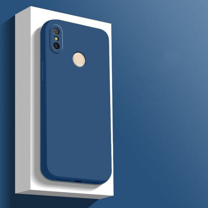 For Xiaomi 6X Cover Drop and wear resistant Silicone Full Case Classic Simple Solid Color Phone Case Cover