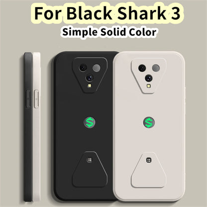 For Black Shark 3 Cover Drop and wear resistant Silicone Full Case Classic Simple Solid Color Phone Case Cover