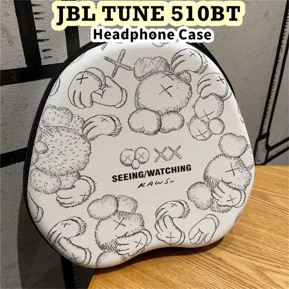 For JBL TUNE 510BT Headphone Case Cartoon Creative Patterns Headset Earpads Storage Bag Casing Box