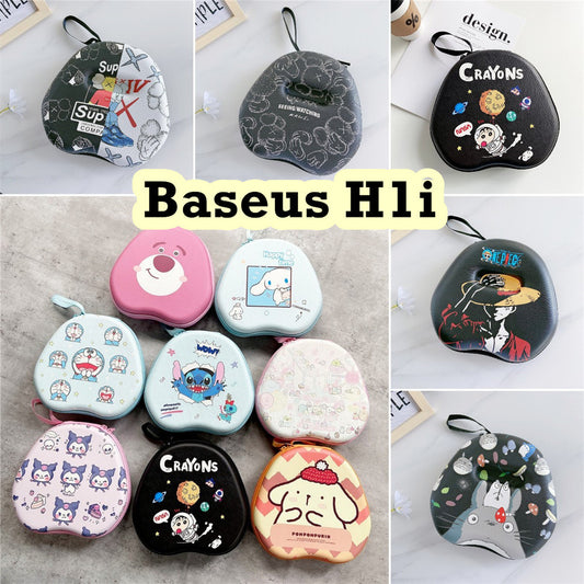 For Baseus H1i Headphone Case Cartoon Creative Patterns Headset Earpads Storage Bag Casing Box