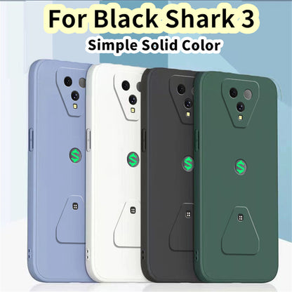 For Black Shark 3 Cover Drop and wear resistant Silicone Full Case Classic Simple Solid Color Phone Case Cover