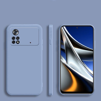 For Xiaomi Poco X4 Pro Cover Drop and wear resistant Silicone Full Case Classic Simple Solid Color Phone Case Cover