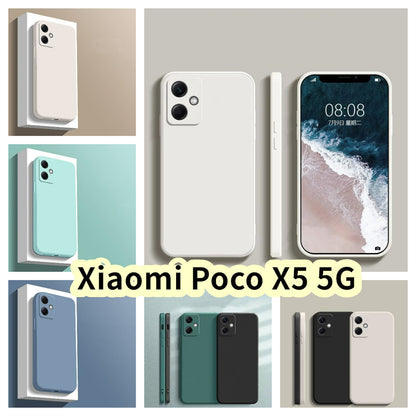 For Xiaomi Poco X5 5G Cover Drop and wear resistant Silicone Full Case Classic Simple Solid Color Phone Case Cover