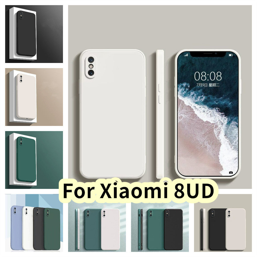 For Xiaomi 8UD Cover Drop and wear resistant Silicone Full Case Classic Simple Solid Color Phone Case Cover