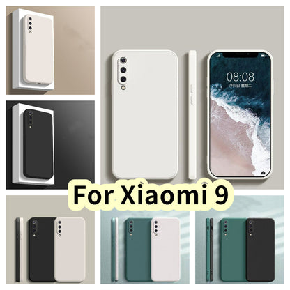 For Xiaomi 9 Cover Drop and wear resistant Silicone Full Case Classic Simple Solid Color Phone Case Cover