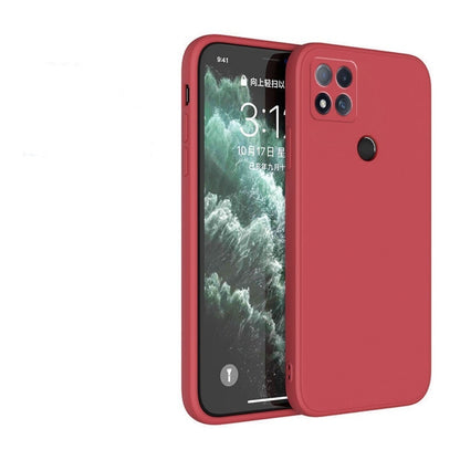 For Redmi 9C Cover Drop and wear resistant Silicone Full Case Classic Simple Solid Color Phone Case Cover