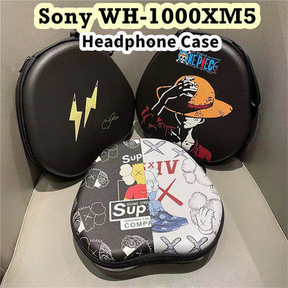 For Sony WH-1000XM5 Headphone Case Cartoon Creative Patterns Headset Earpads Storage Bag Casing Box
