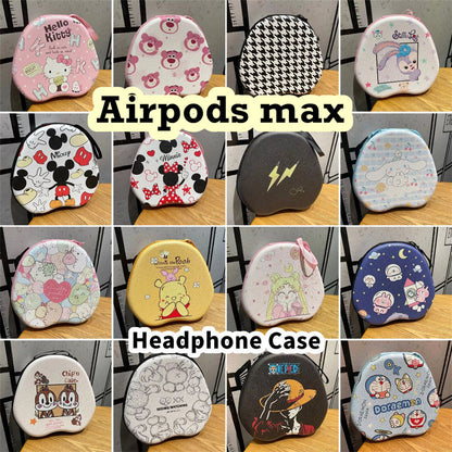 For Airpods max Headphone Case Cartoon Creative Patterns Headset Earpads Storage Bag Casing Box