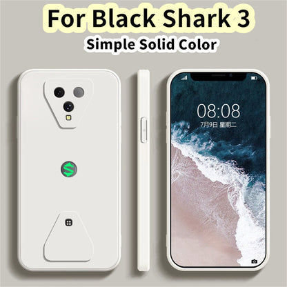 For Black Shark 3 Cover Drop and wear resistant Silicone Full Case Classic Simple Solid Color Phone Case Cover