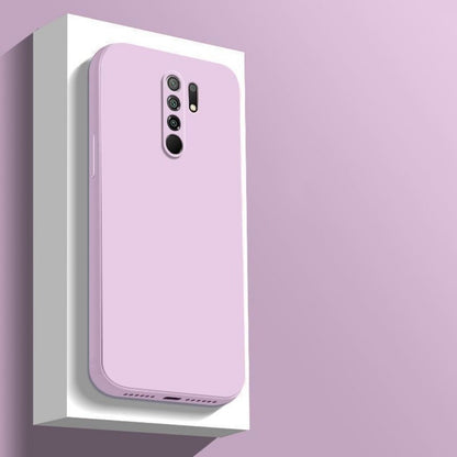 For Redmi 9 Cover Drop and wear resistant Silicone Full Case Classic Simple Solid Color Phone Case Cover