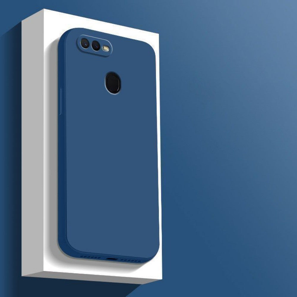 For OPPO A7X Cover Drop and wear resistant Silicone Full Case Classic Simple Solid Color Phone Case Cover